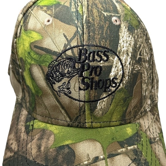 BASS Pro Camo Tonal Logo Hat HTC Green NWT - Picture 2 of 4
